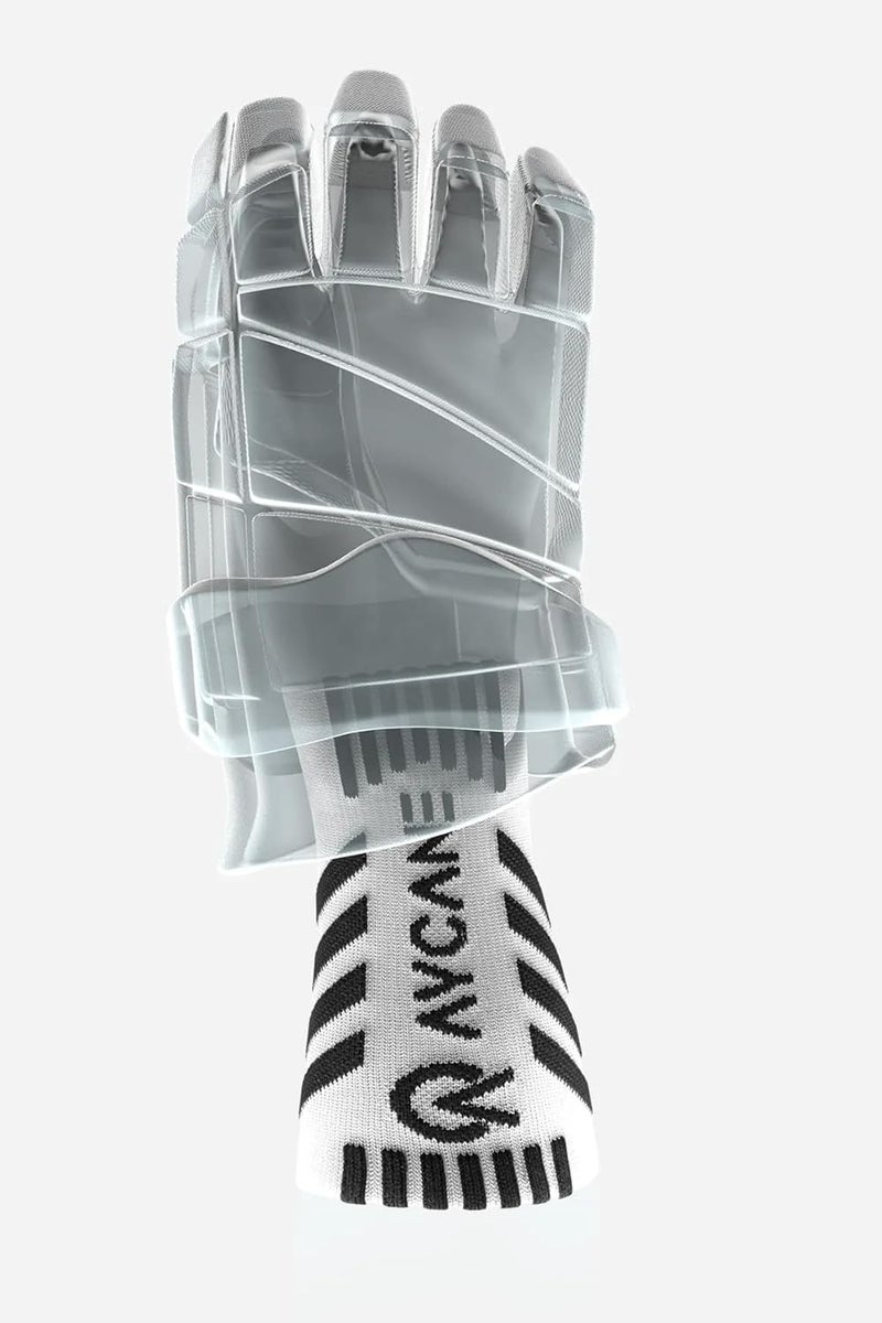 AYCANE Blade X White Wrist Guards, Lightweight, Quick-Drying, Breathable Fabric, Flexible Fit, Level 3 Cut-Resistant Protection, Durable and Comfortable Wrist Protection for Hockey Players - Image 1